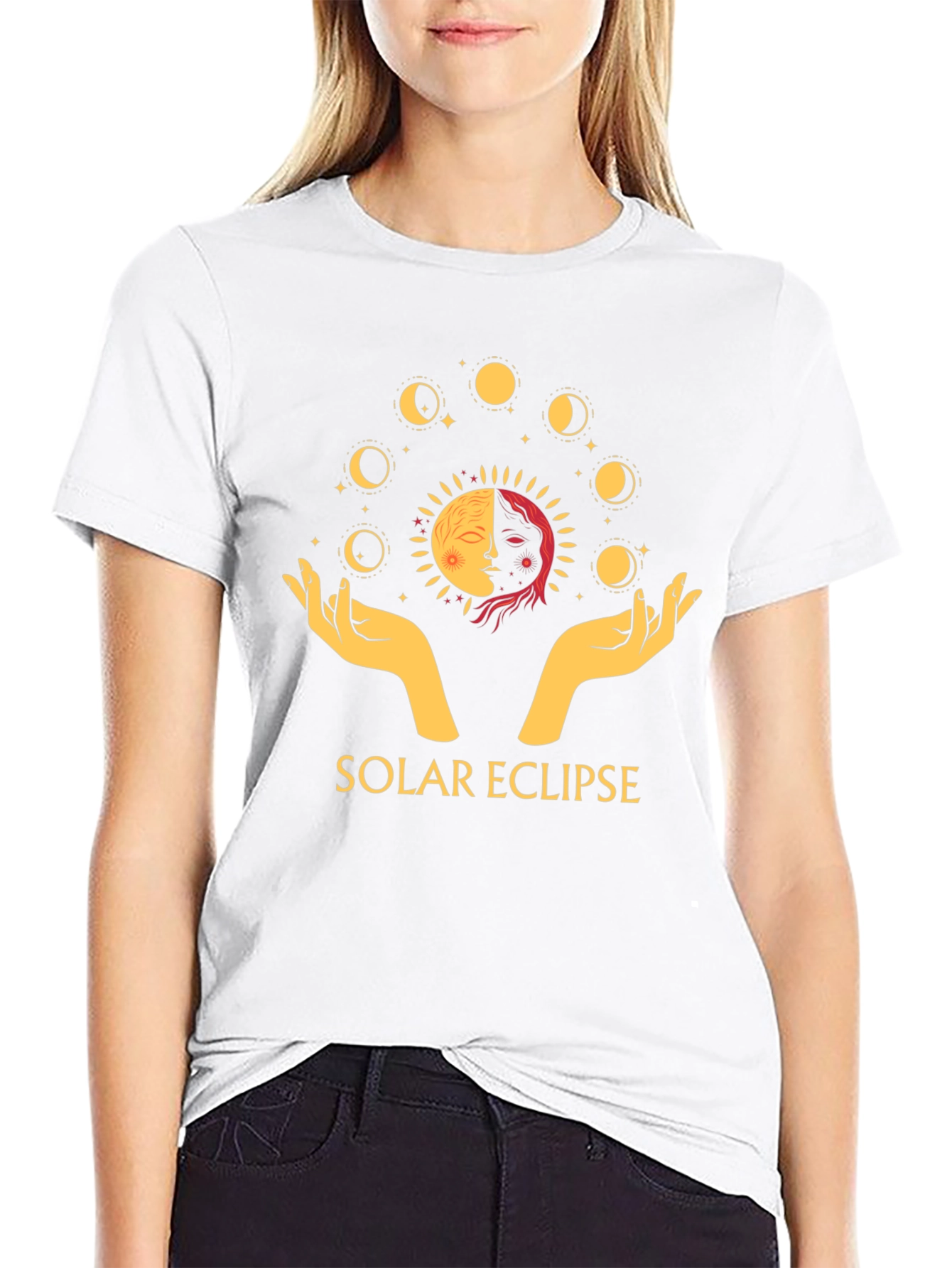 Solar Eclipse Graphic Tee - Celestial Design