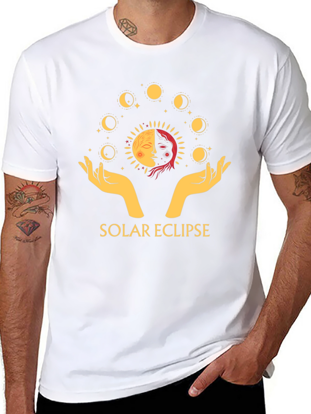 Solar Eclipse Graphic Tee - Celestial Design