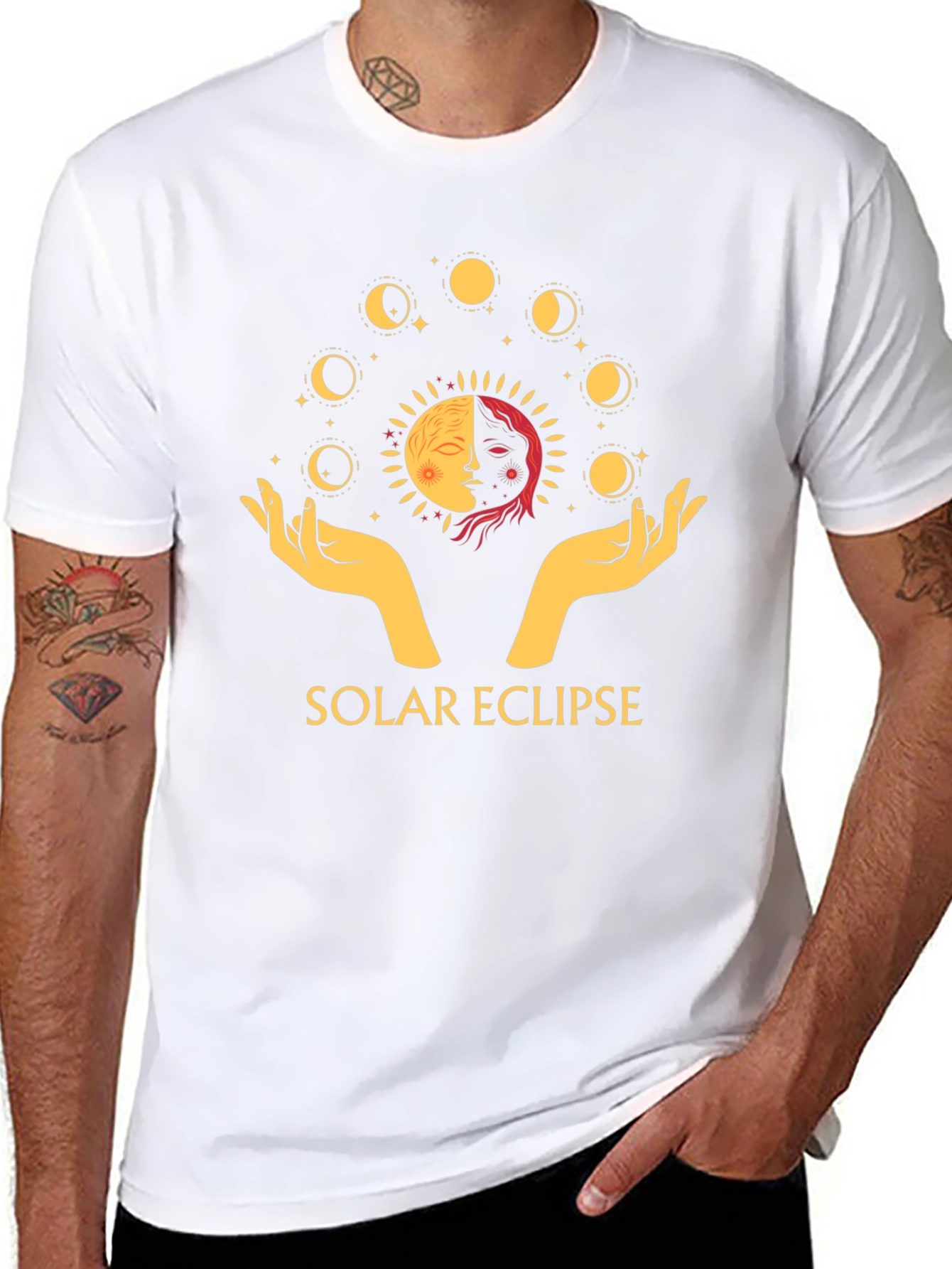 Solar Eclipse Graphic Tee - Celestial Design