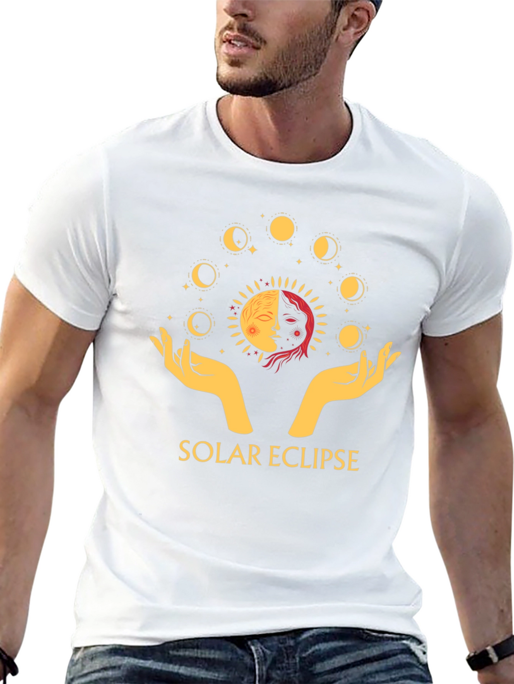 Solar Eclipse Graphic Tee - Celestial Design