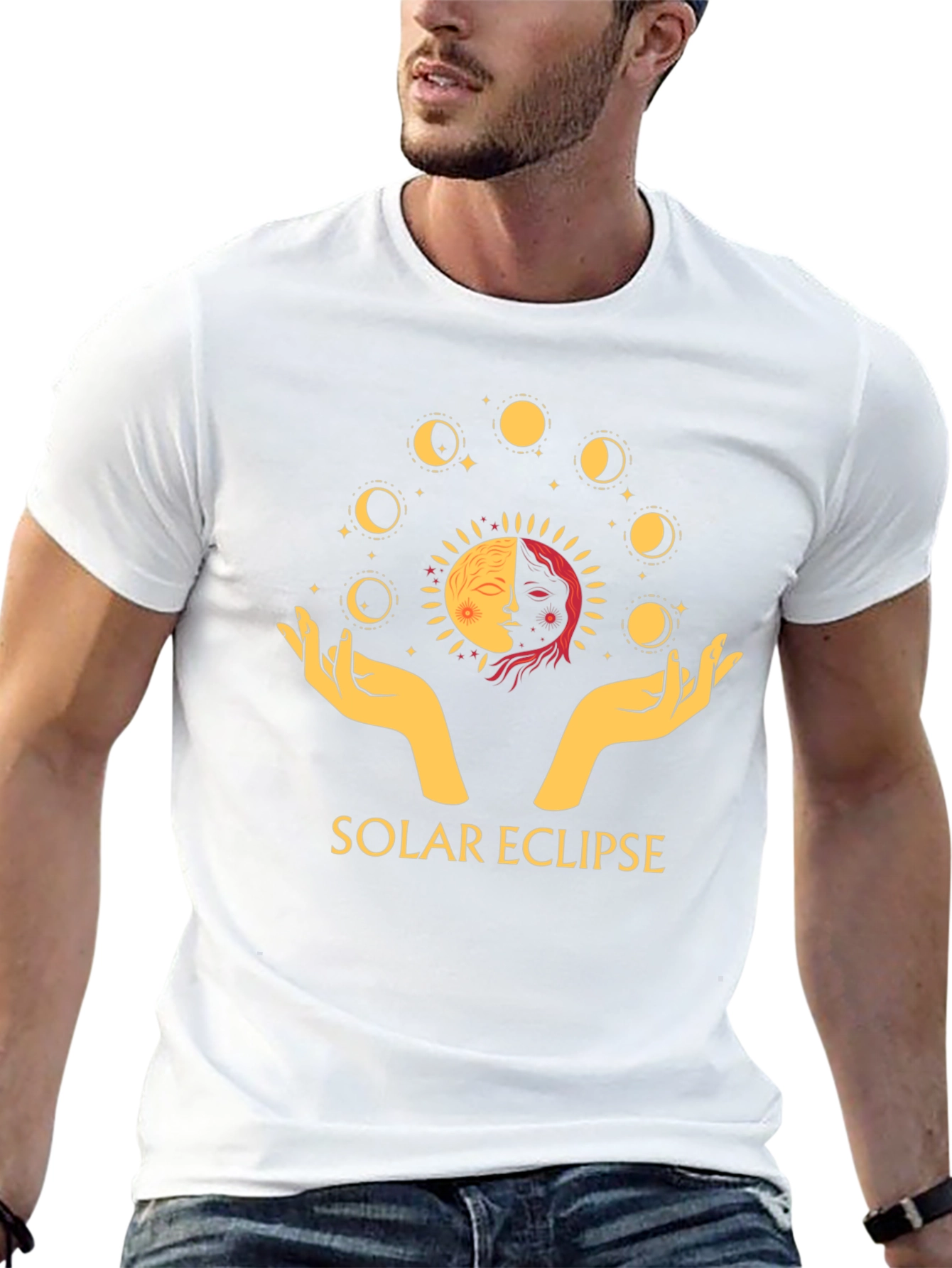 Solar Eclipse Graphic Tee - Celestial Design