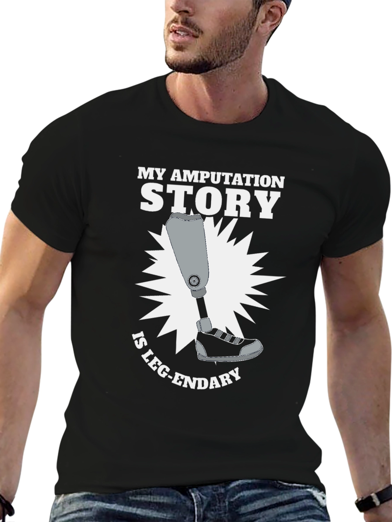 My Amputation Story T-Shirt - Leg-endary Humor Tee
