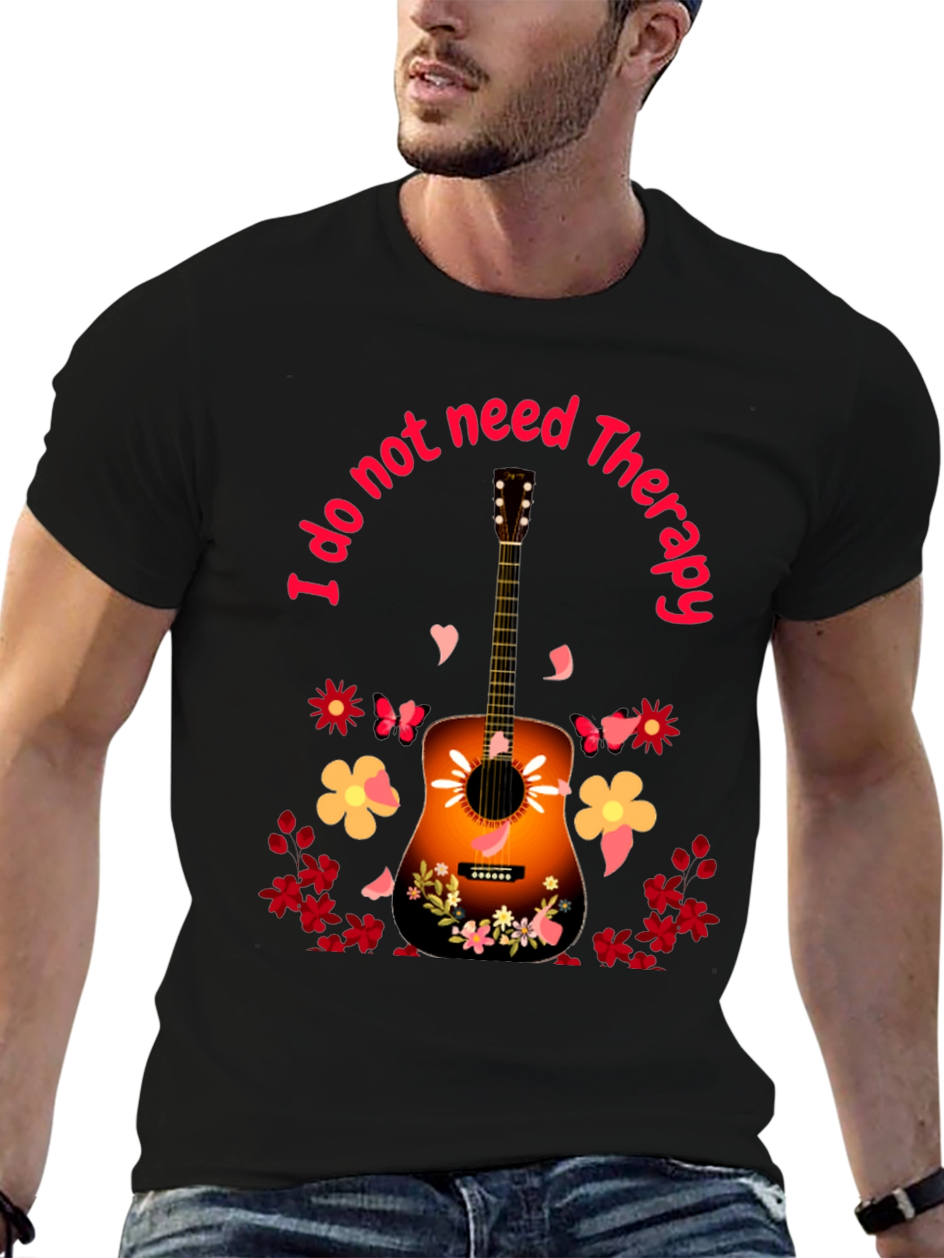 Guitar Therapy T-Shirt - Music Lover Tee