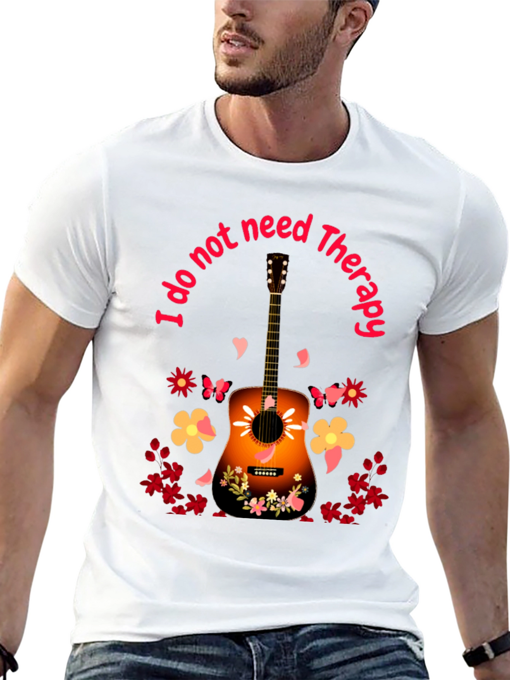 Guitar Therapy T-Shirt - Music Lover Tee