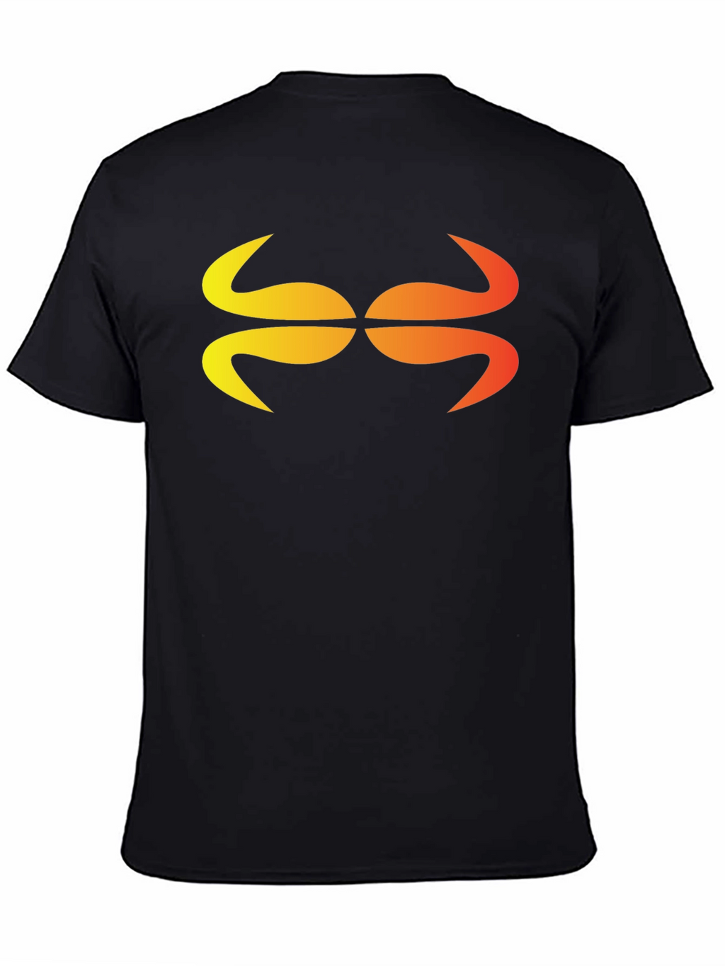 Abstract Graphic Tee - Stylish Black Cotton Blend Shirt