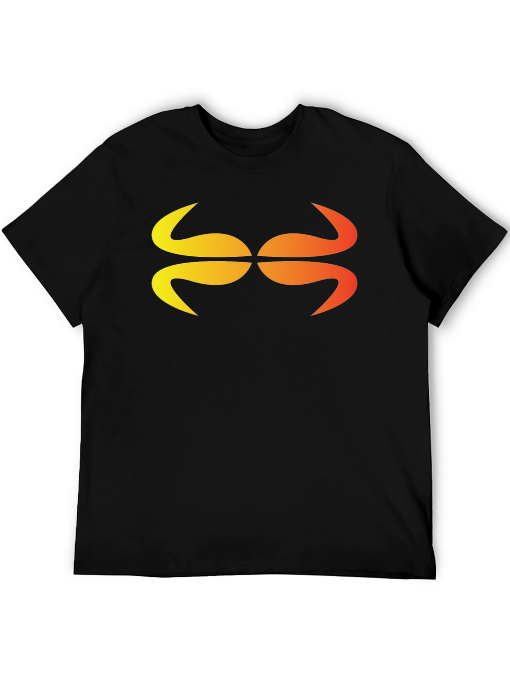 Abstract Graphic Tee - Stylish Black Cotton Blend Shirt