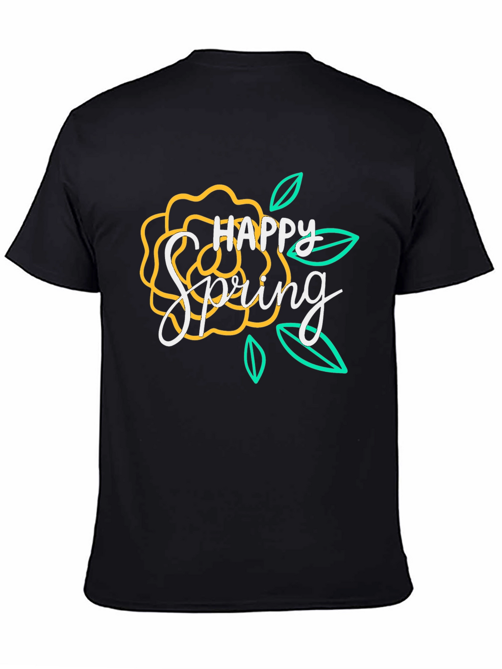 Happy Spring Floral Graphic T-Shirt