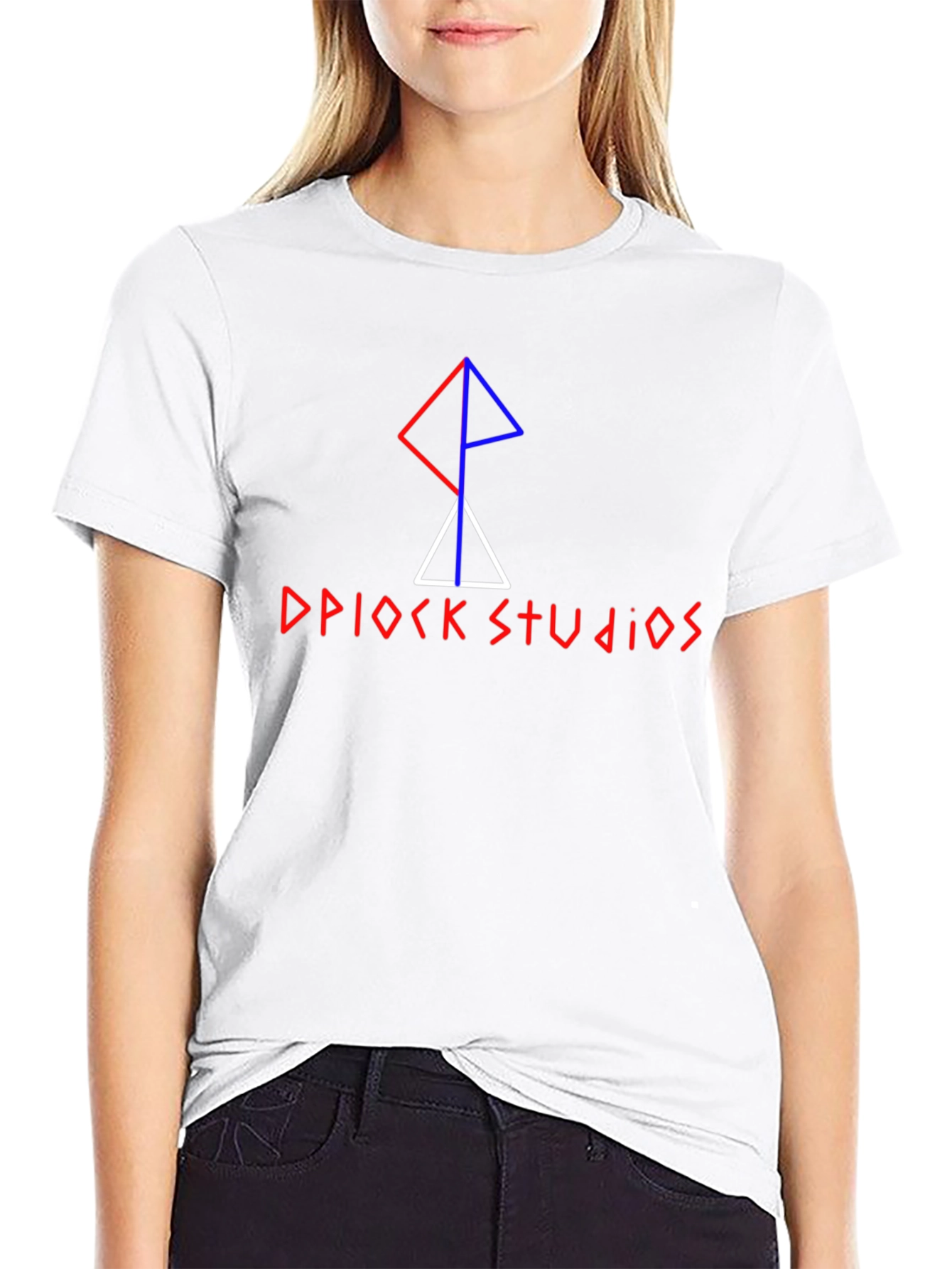 DPIOCK Studios Graphic Print Black Tee