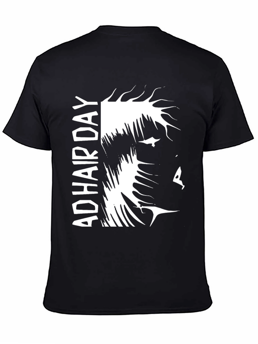 Bold AD Hair Day Graphic Tee - Black