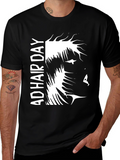 Bold AD Hair Day Graphic Tee - Black