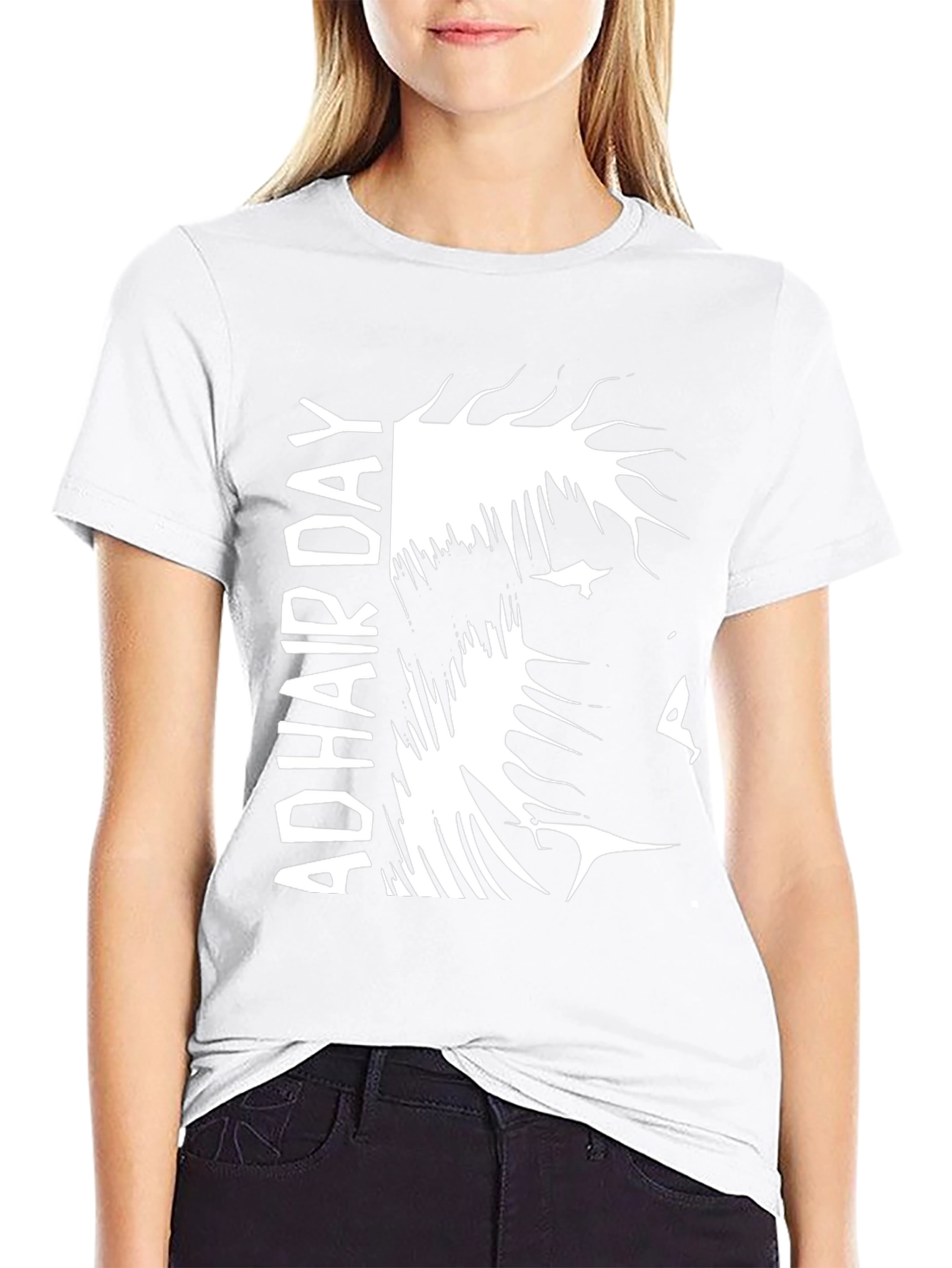 Bold AD Hair Day Graphic Tee - Black