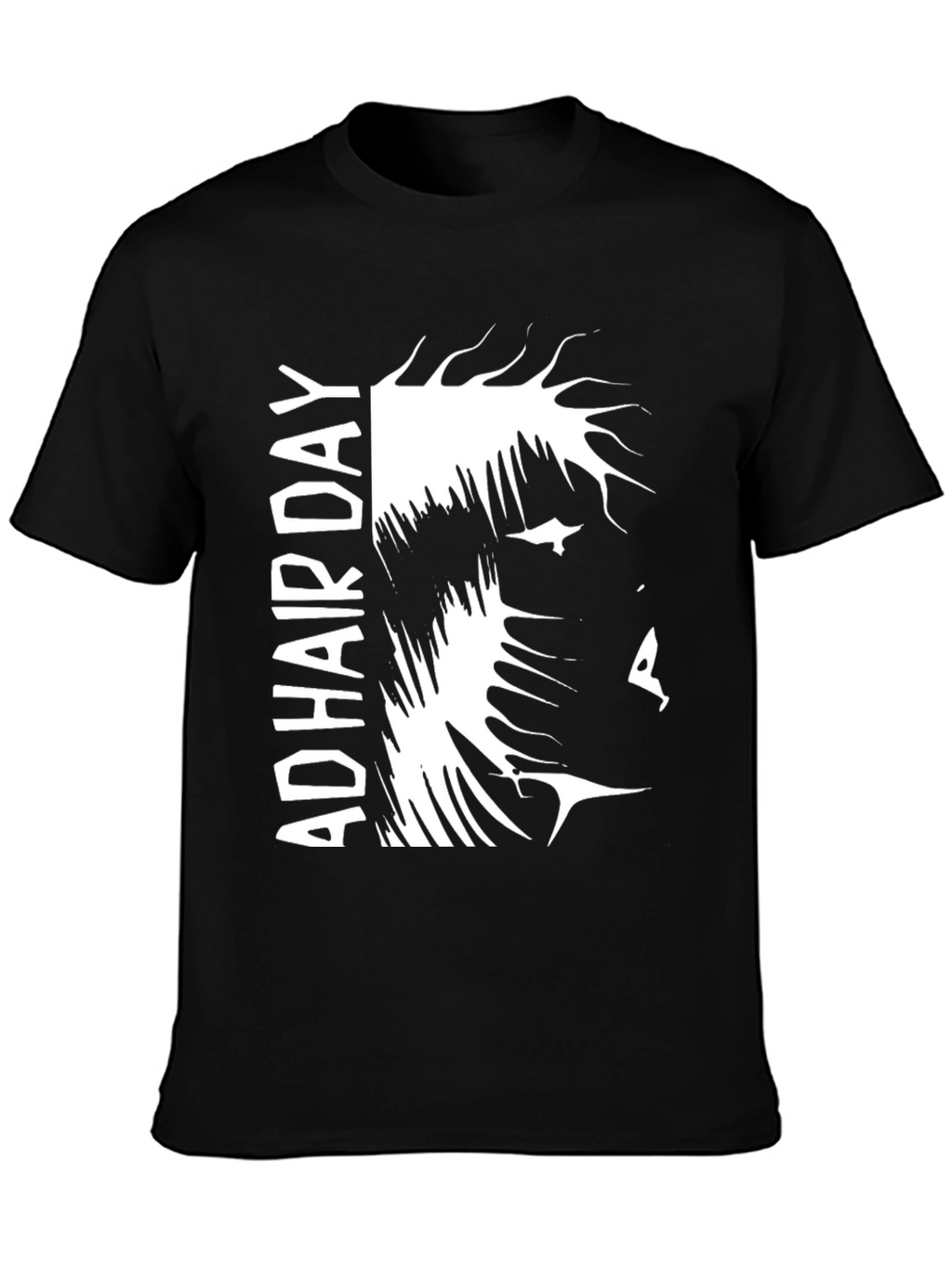 Bold AD Hair Day Graphic Tee - Black