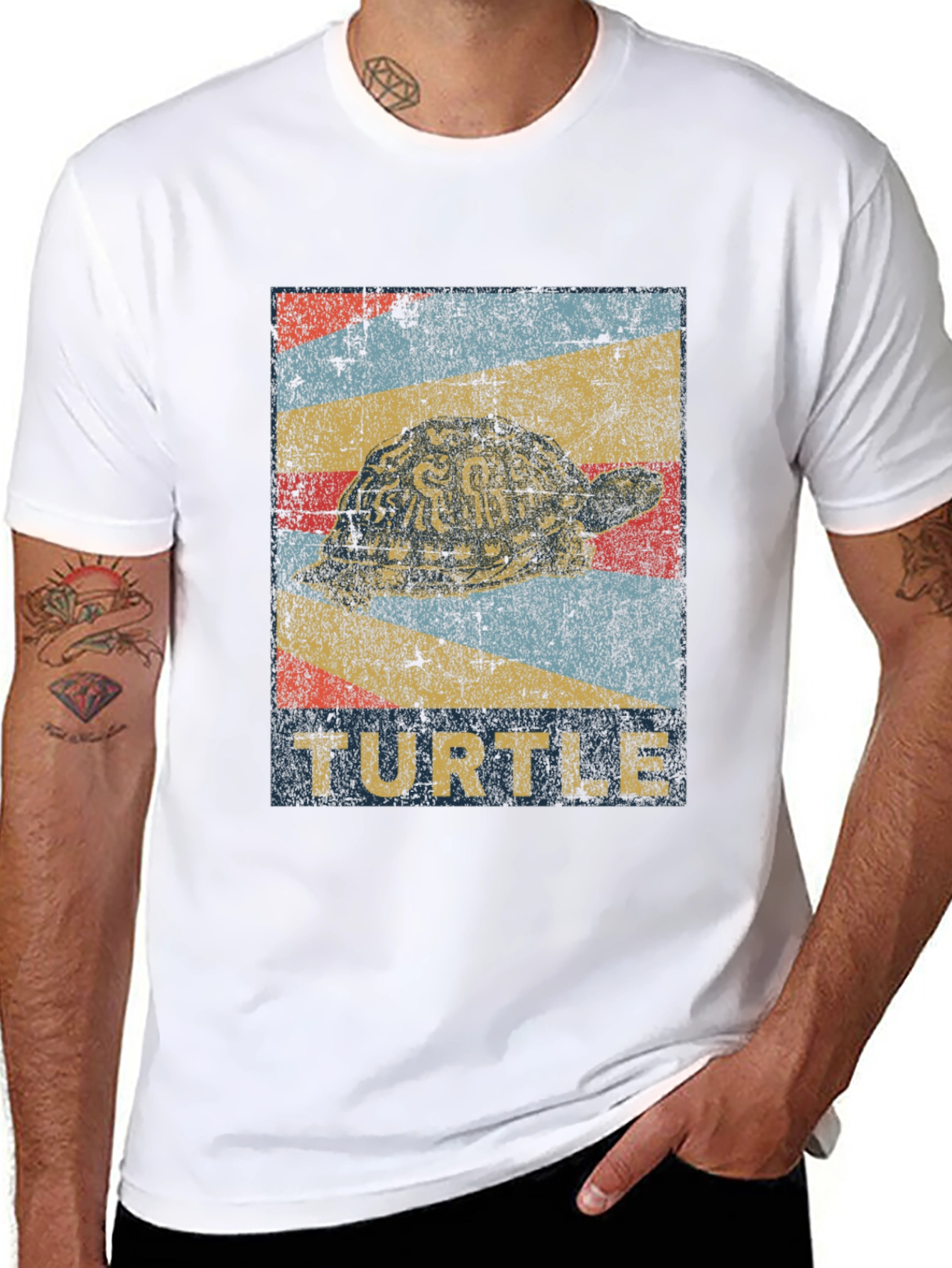 Retro Turtle Graphic Tee - Unisex Short Sleeve