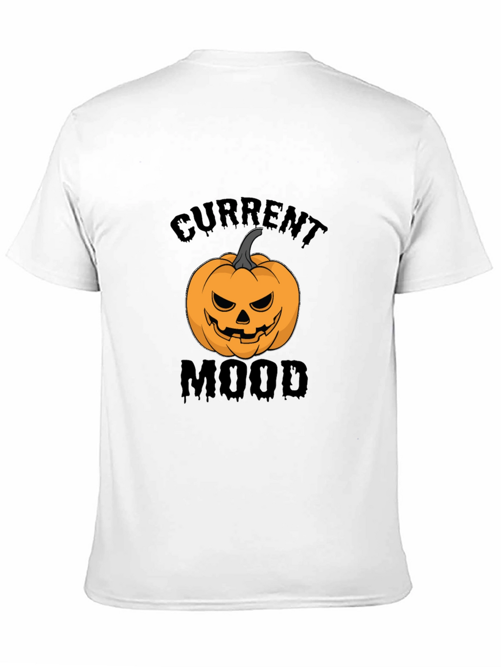 Current Mood Halloween Pumpkin Black T-Shirt