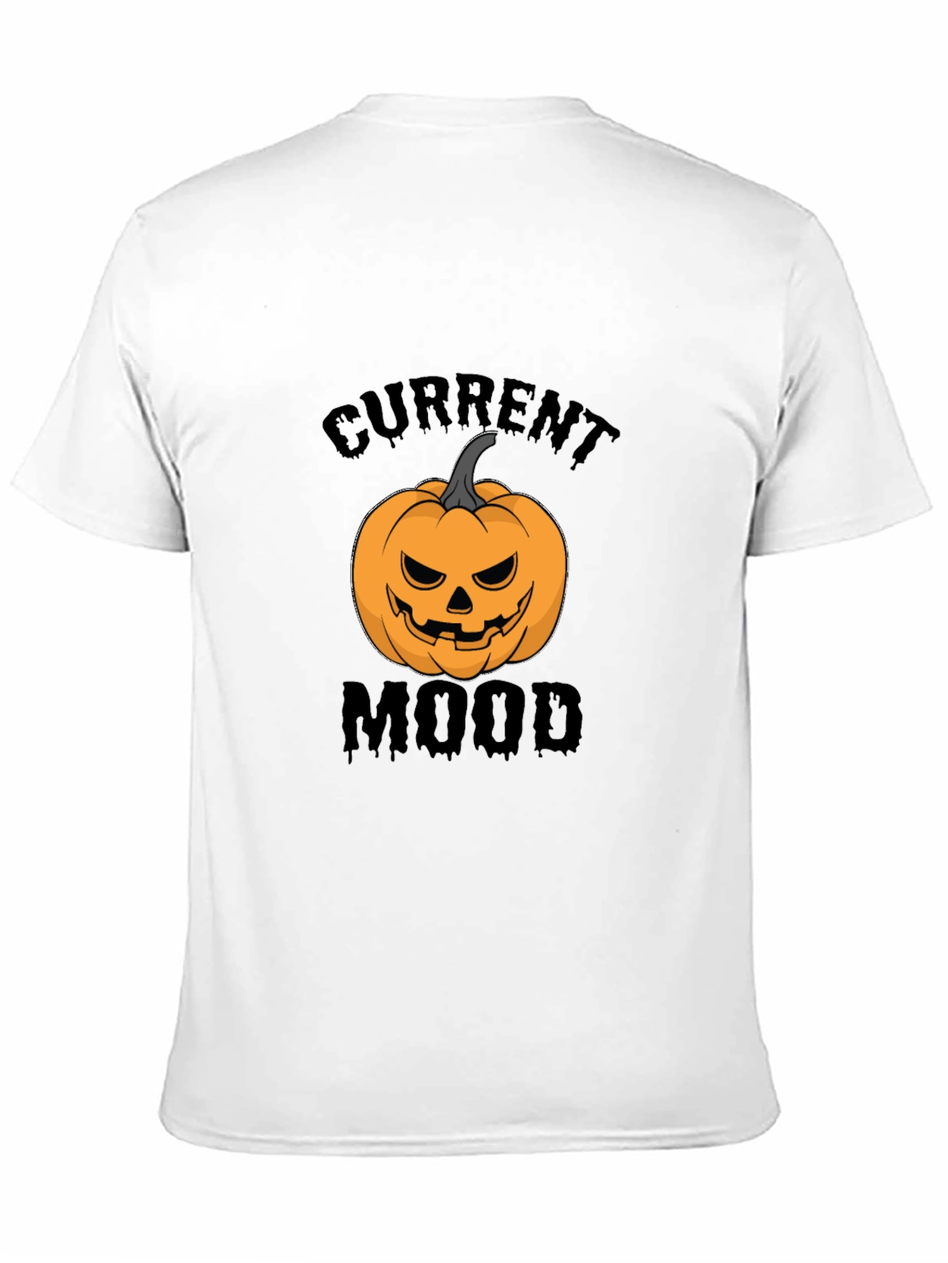 Current Mood Halloween Pumpkin Black T-Shirt