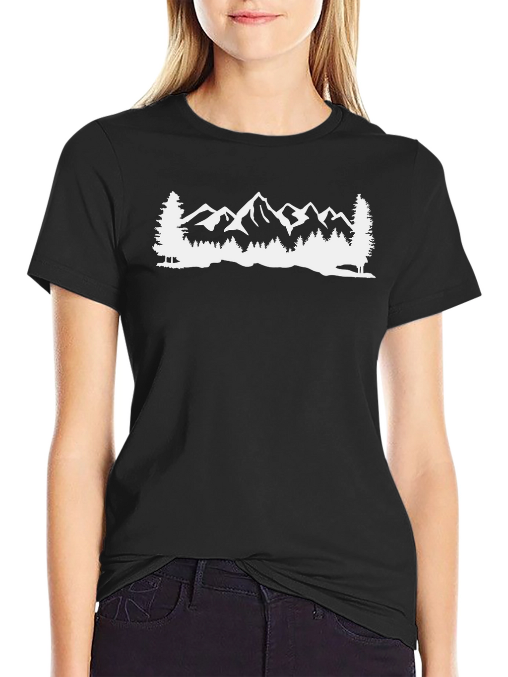 Mountain Graphic T-Shirt - Black