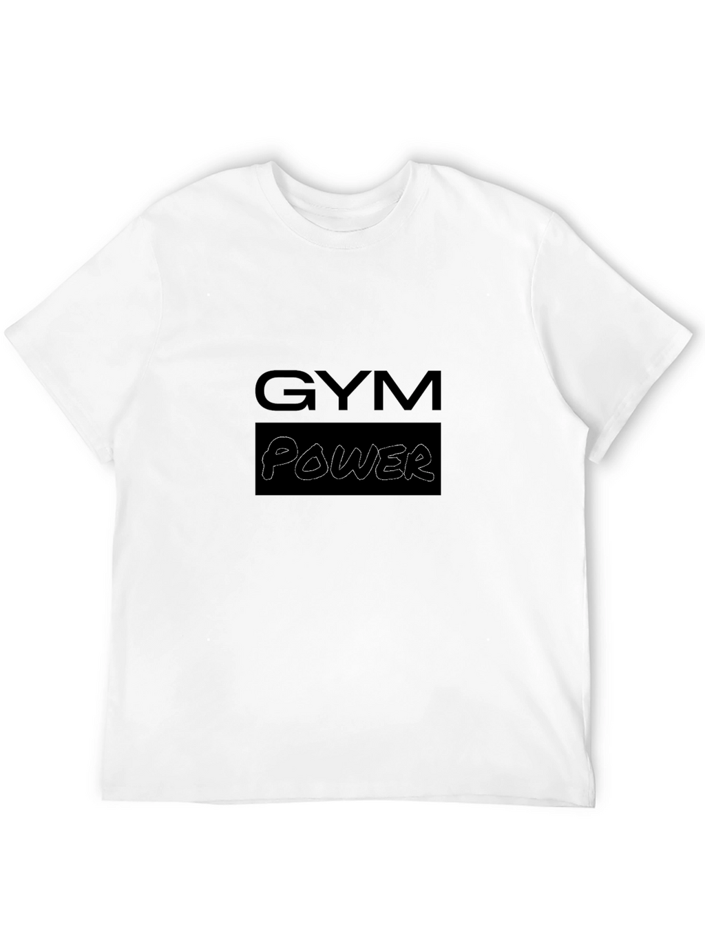 Gym Power Graphic Tee - Black Casual T-Shirt