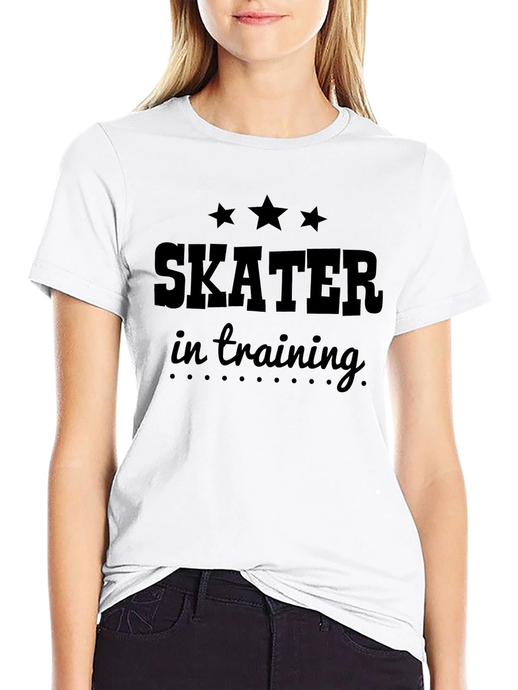 Skater in Training Graphic Tee - Black