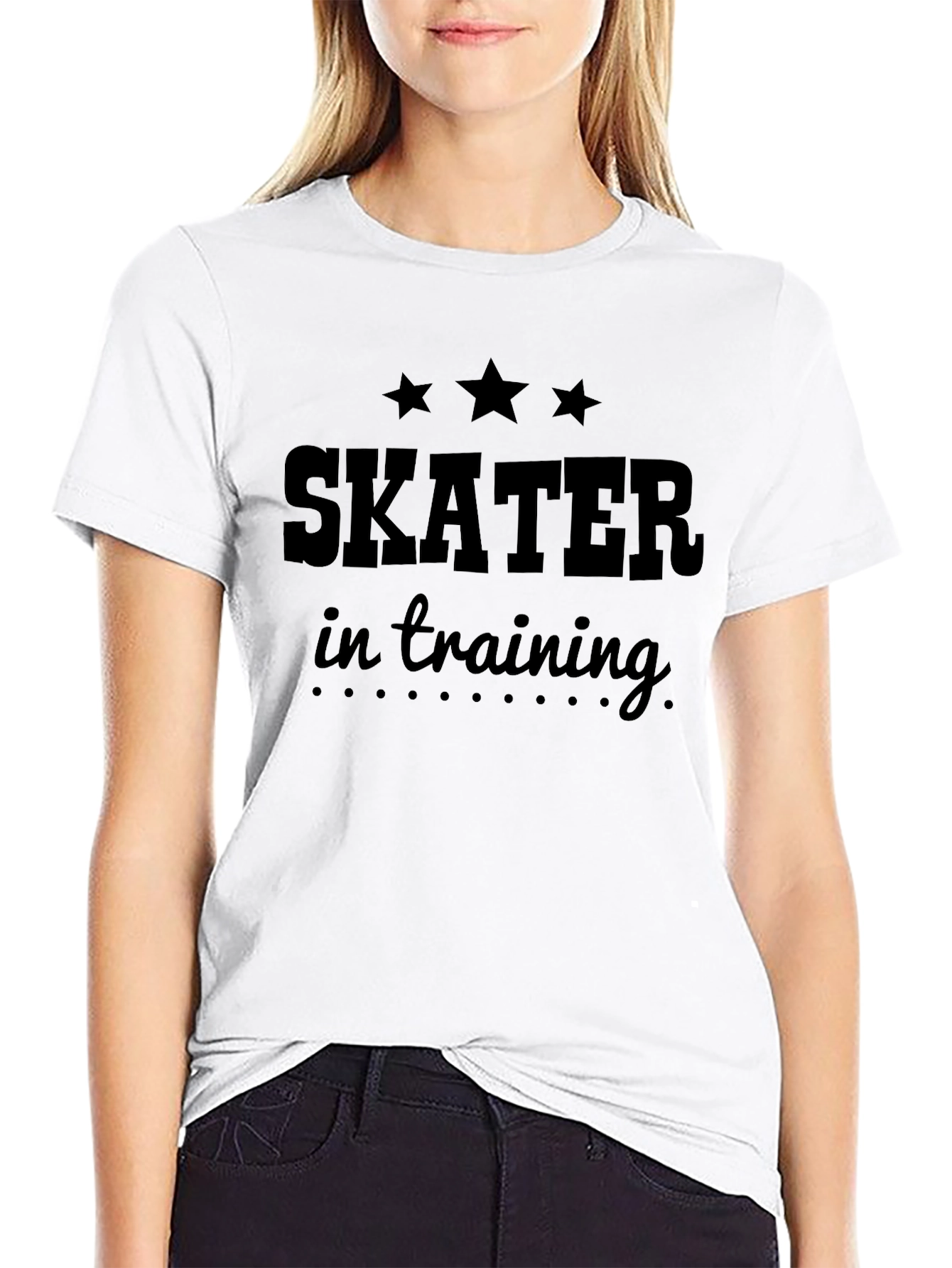 Skater in Training Graphic Tee - Black