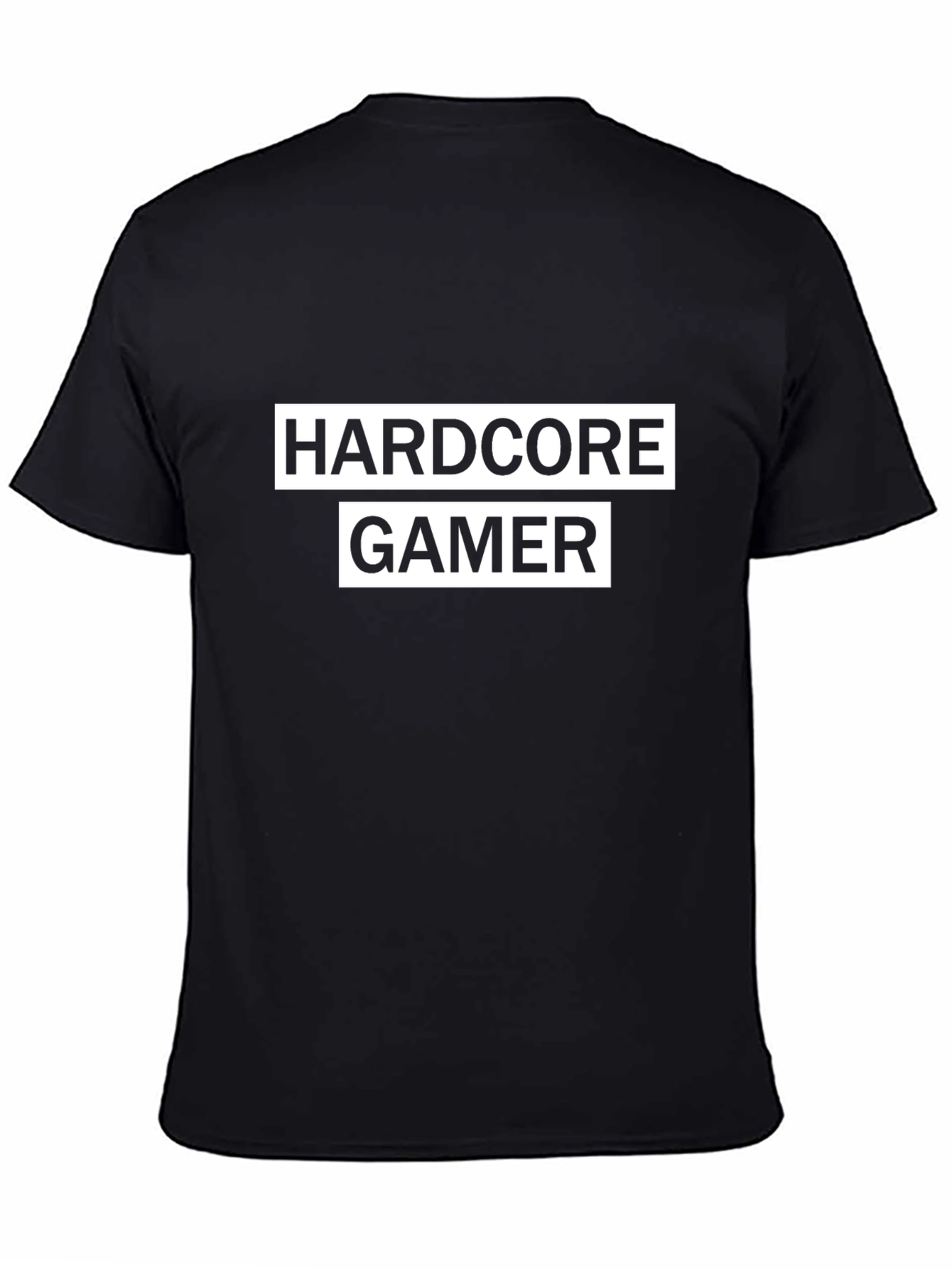 Hardcore Gamer Black T-Shirt - Bold Graphic Tee
