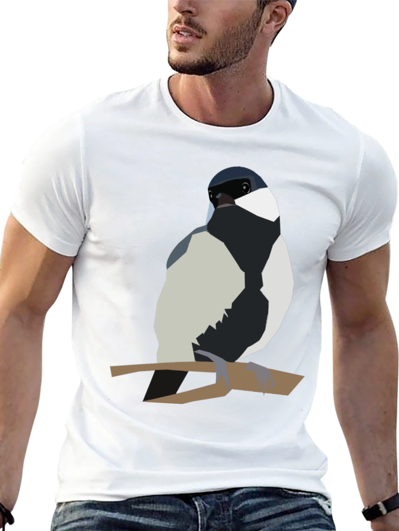 Bird on Branch Graphic Tee - Stylish Casual Wear