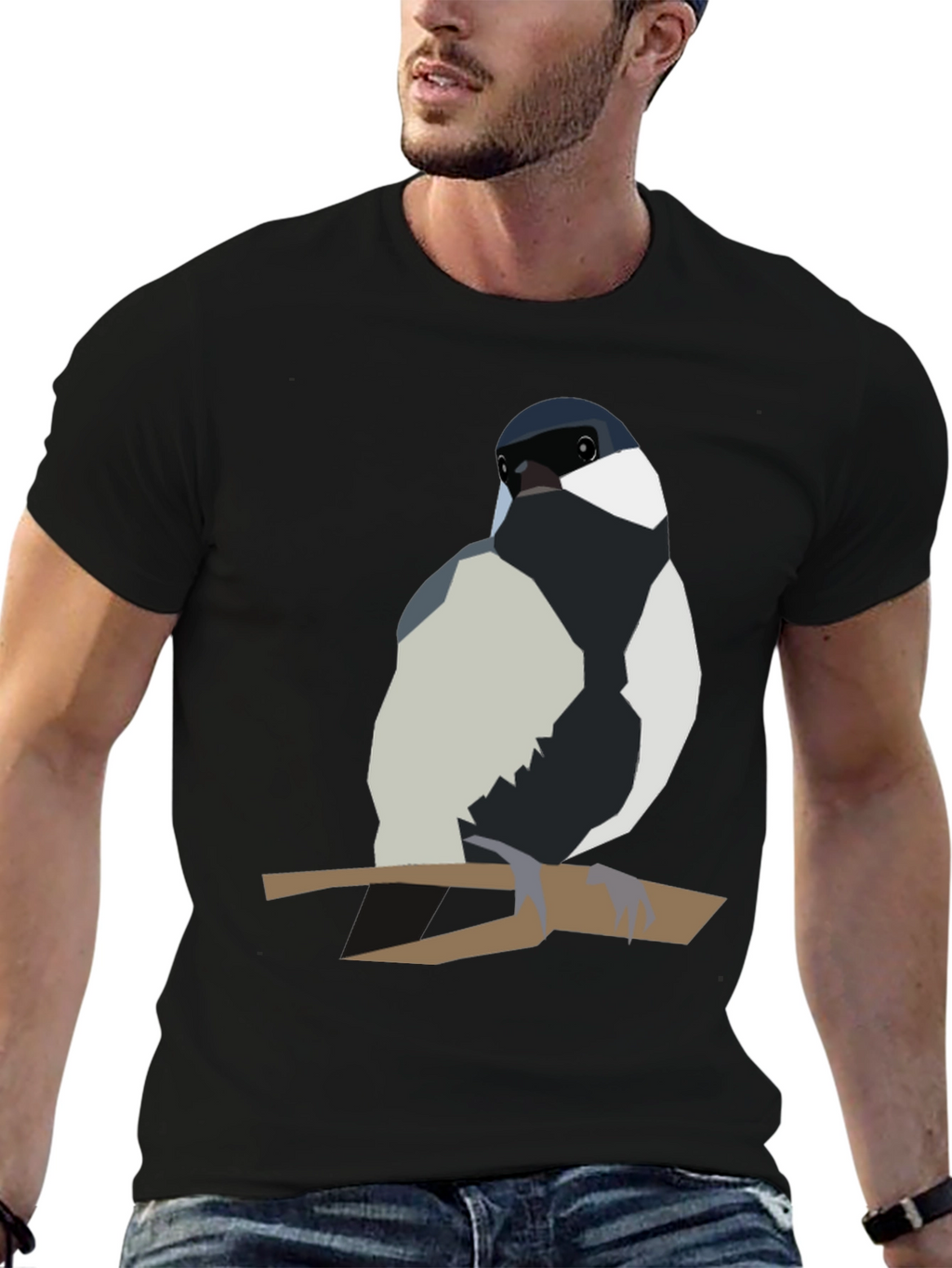Bird on Branch Graphic Tee - Stylish Casual Wear