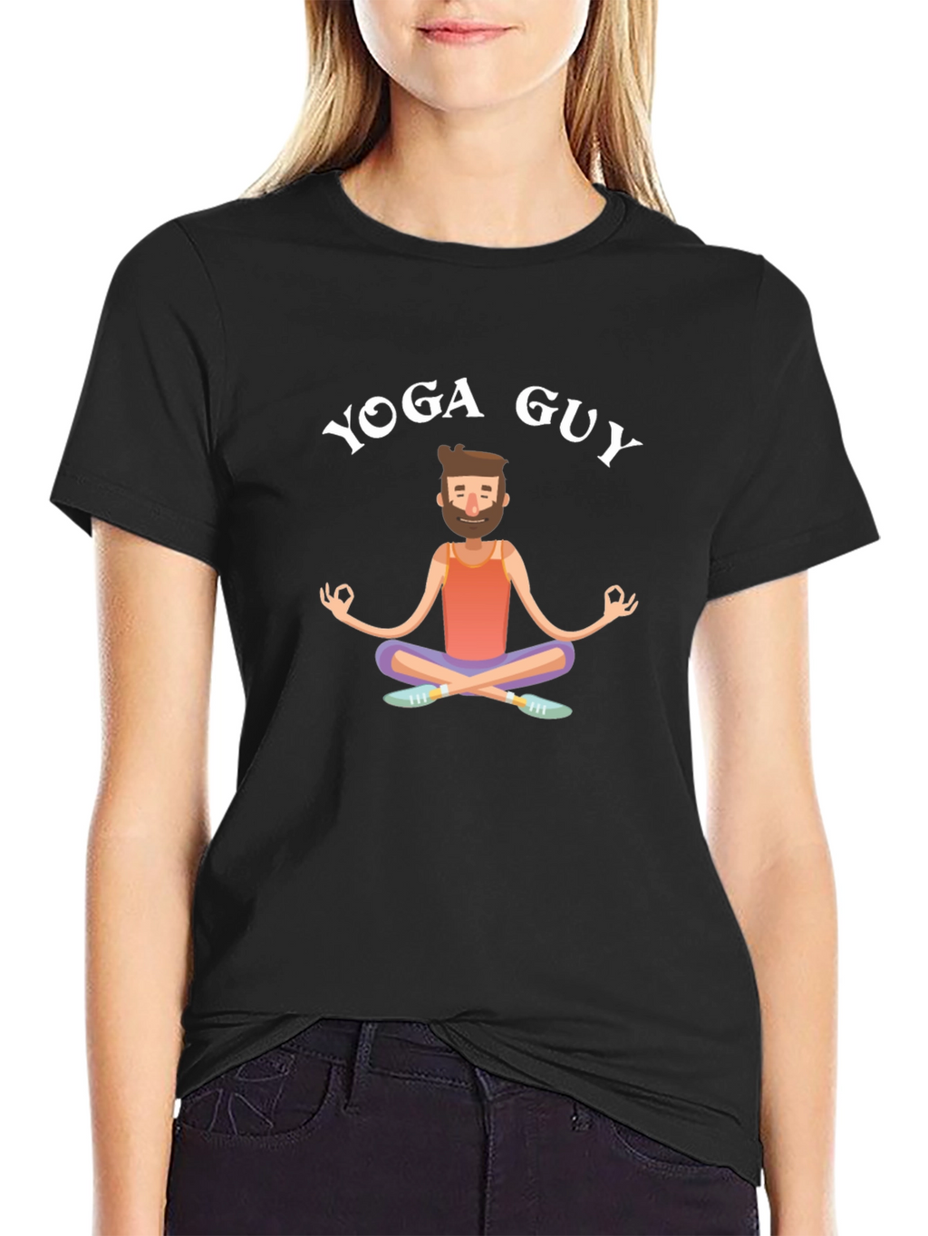 Yoga Guy Graphic T-Shirt - Relaxed Fit