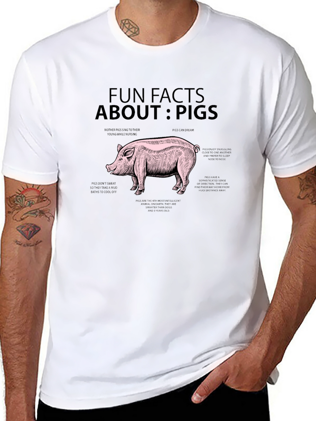 Fun Facts About Pigs Graphic Tee