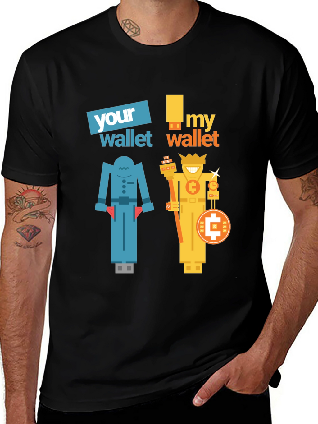 Crypto Humor T-Shirt - Wallet Graphic Tee