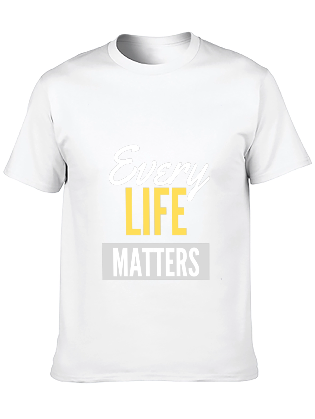 Every Life Matters Graphic Tee - Unisex Black T-Shirt