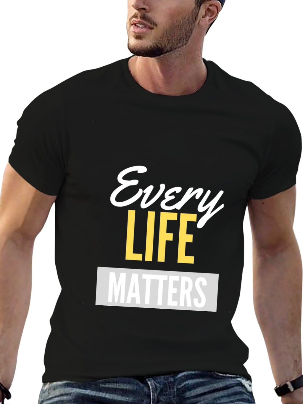 Every Life Matters Graphic Tee - Unisex Black T-Shirt