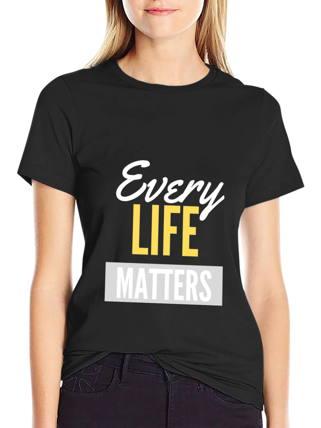 Every Life Matters Graphic Tee - Unisex Black T-Shirt