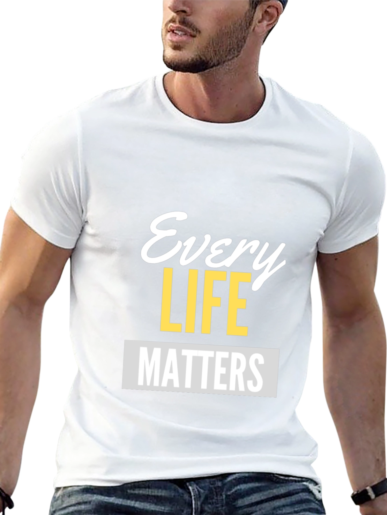 Every Life Matters Graphic Tee - Unisex Black T-Shirt