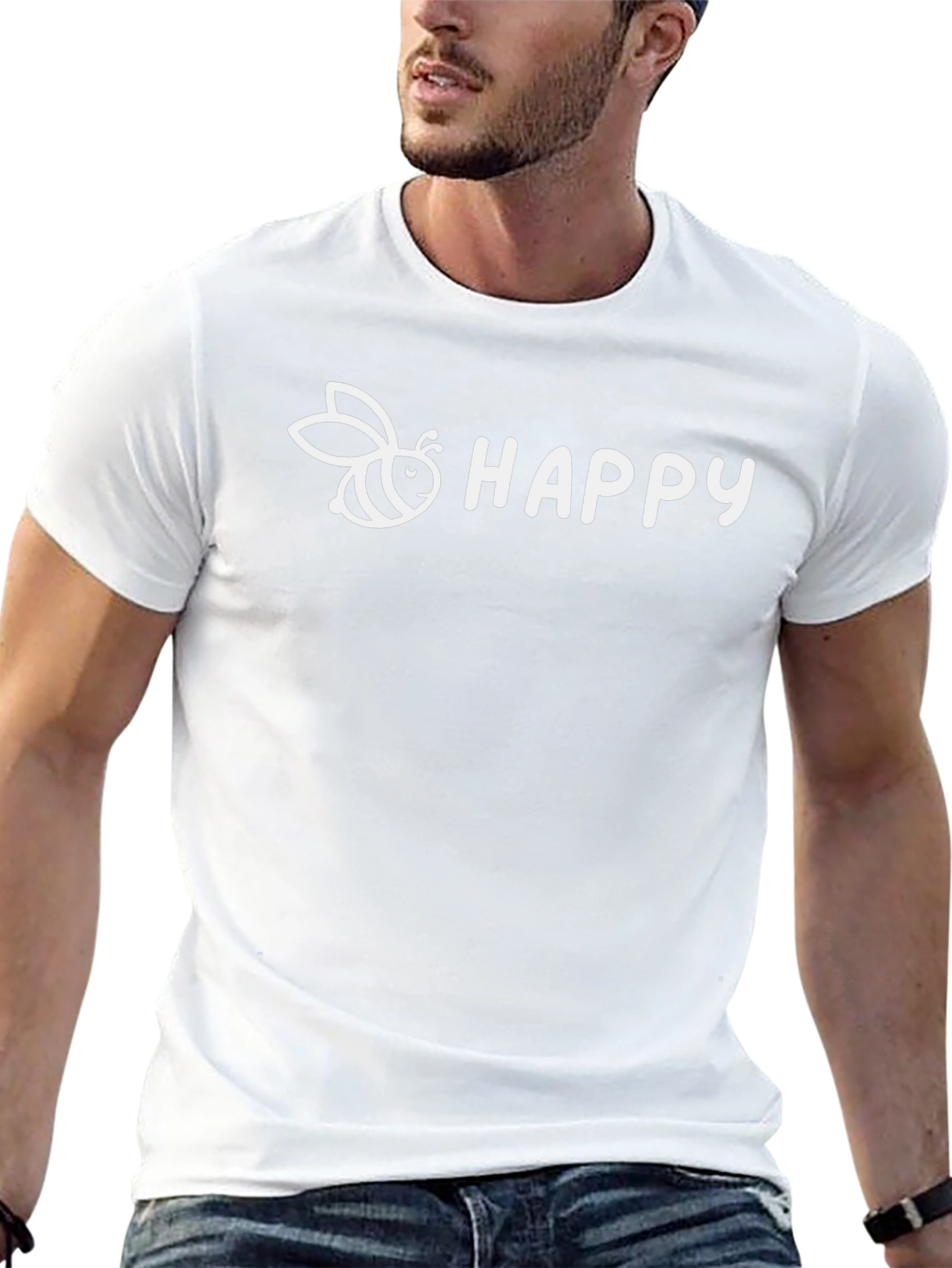 Bee Happy Graphic T-Shirt