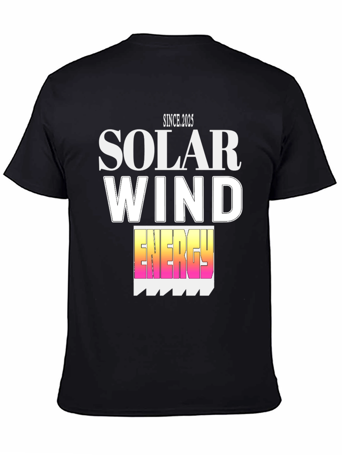 Solar Wind Energy T-Shirt - Since 2025 - Modern Design