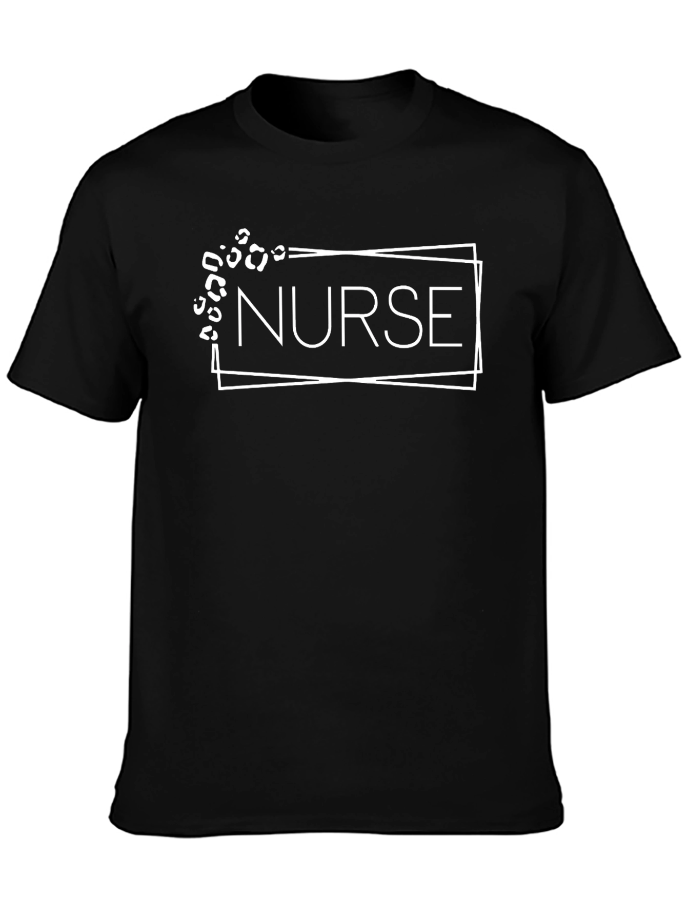 Nurse Leopard Print Graphic T-Shirt