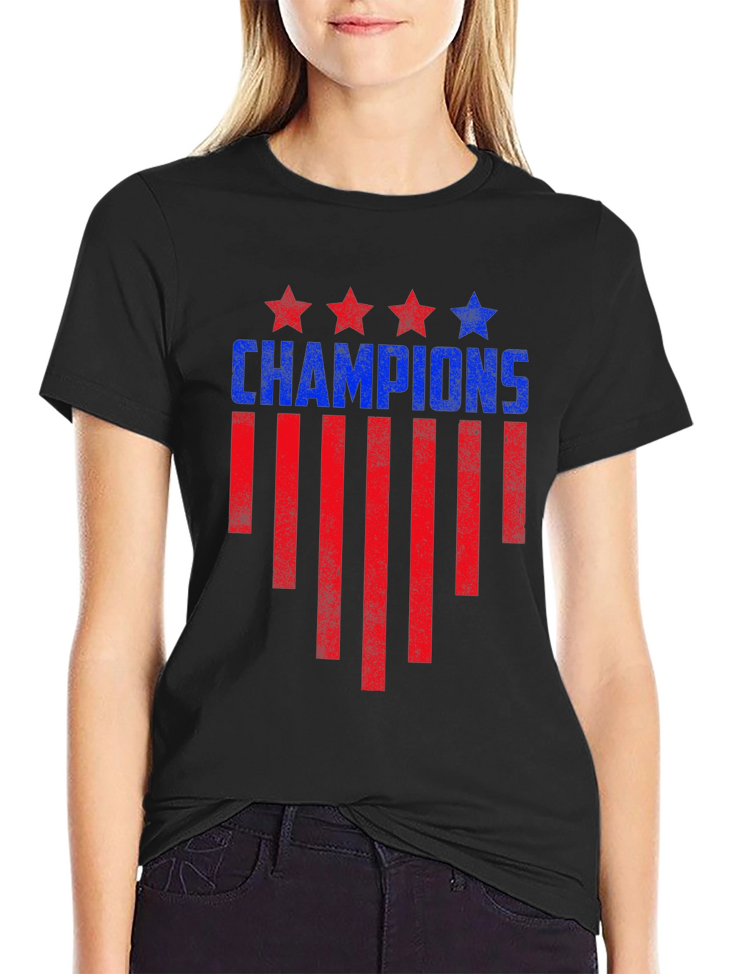 Champions Graphic Tee - Patriotic Design