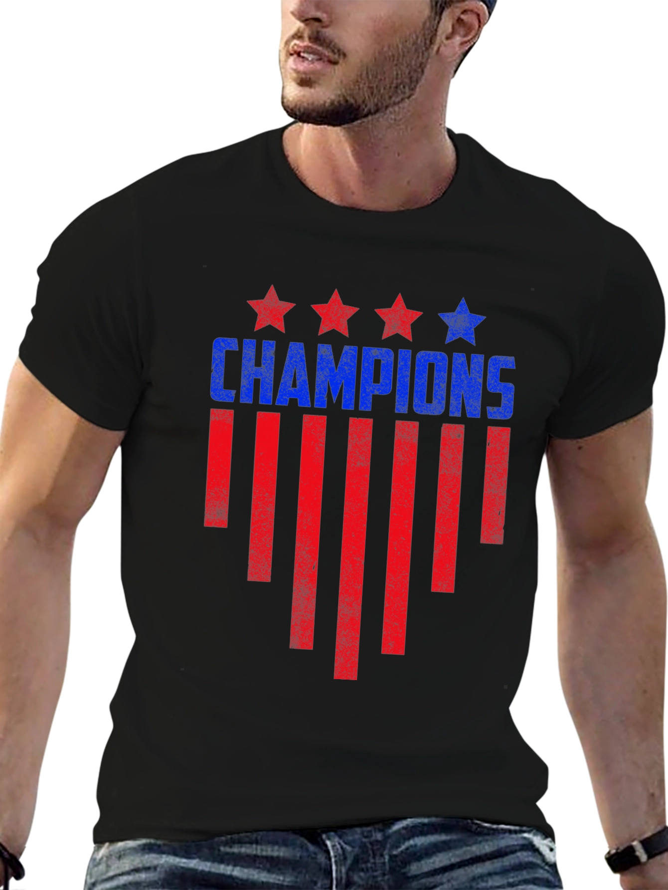 Champions Graphic Tee - Patriotic Design