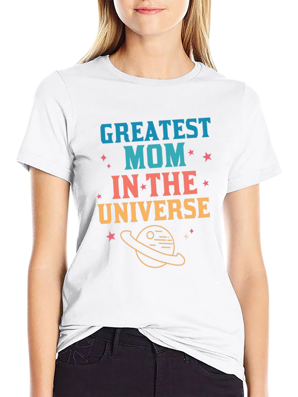 Greatest Mom in the Universe Graphic T-Shirt