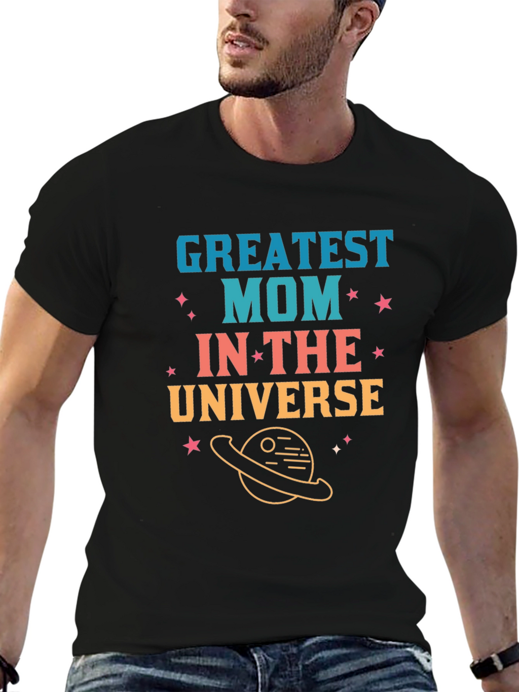 Greatest Mom in the Universe Graphic T-Shirt