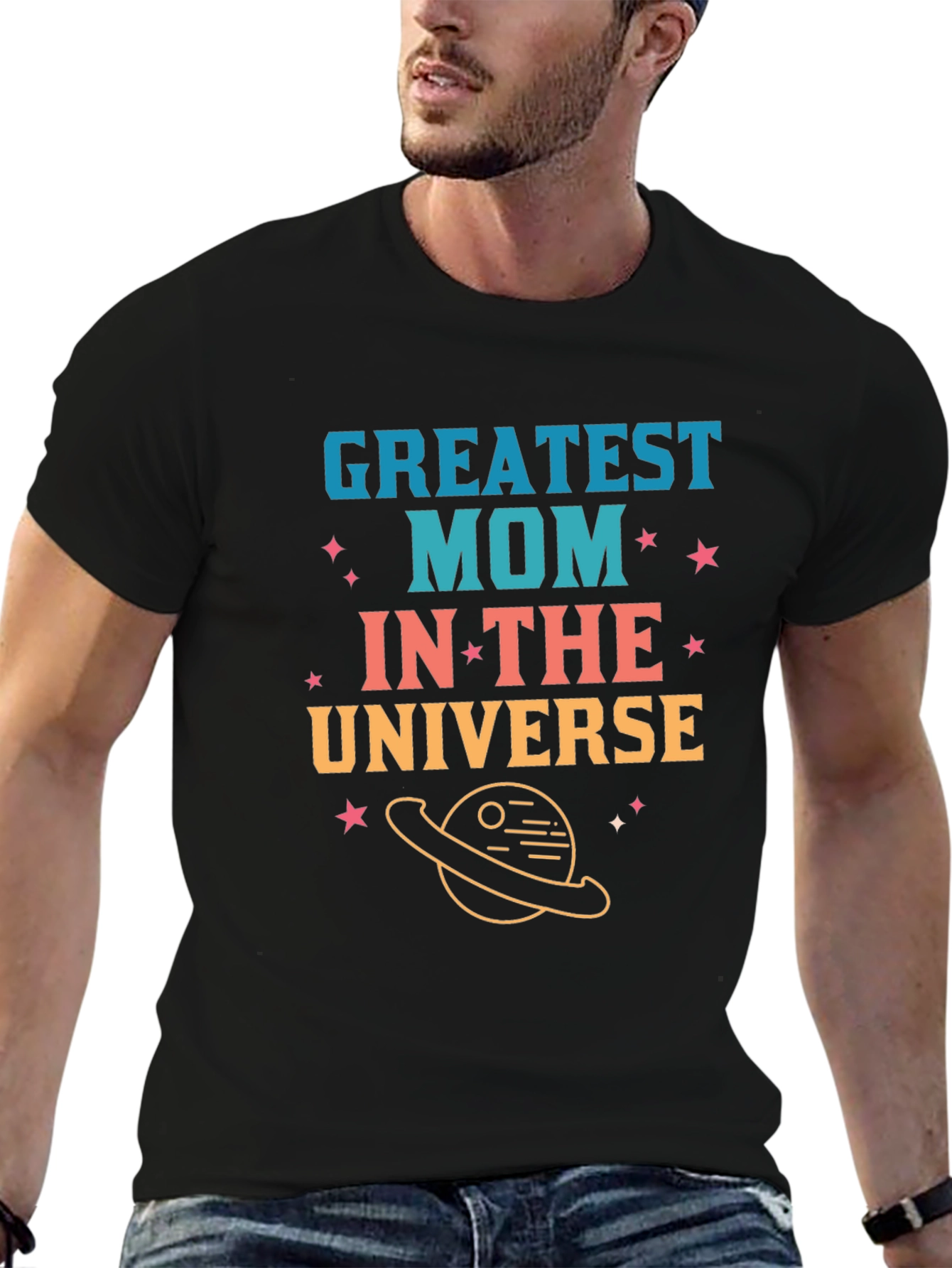 Greatest Mom in the Universe Graphic T-Shirt