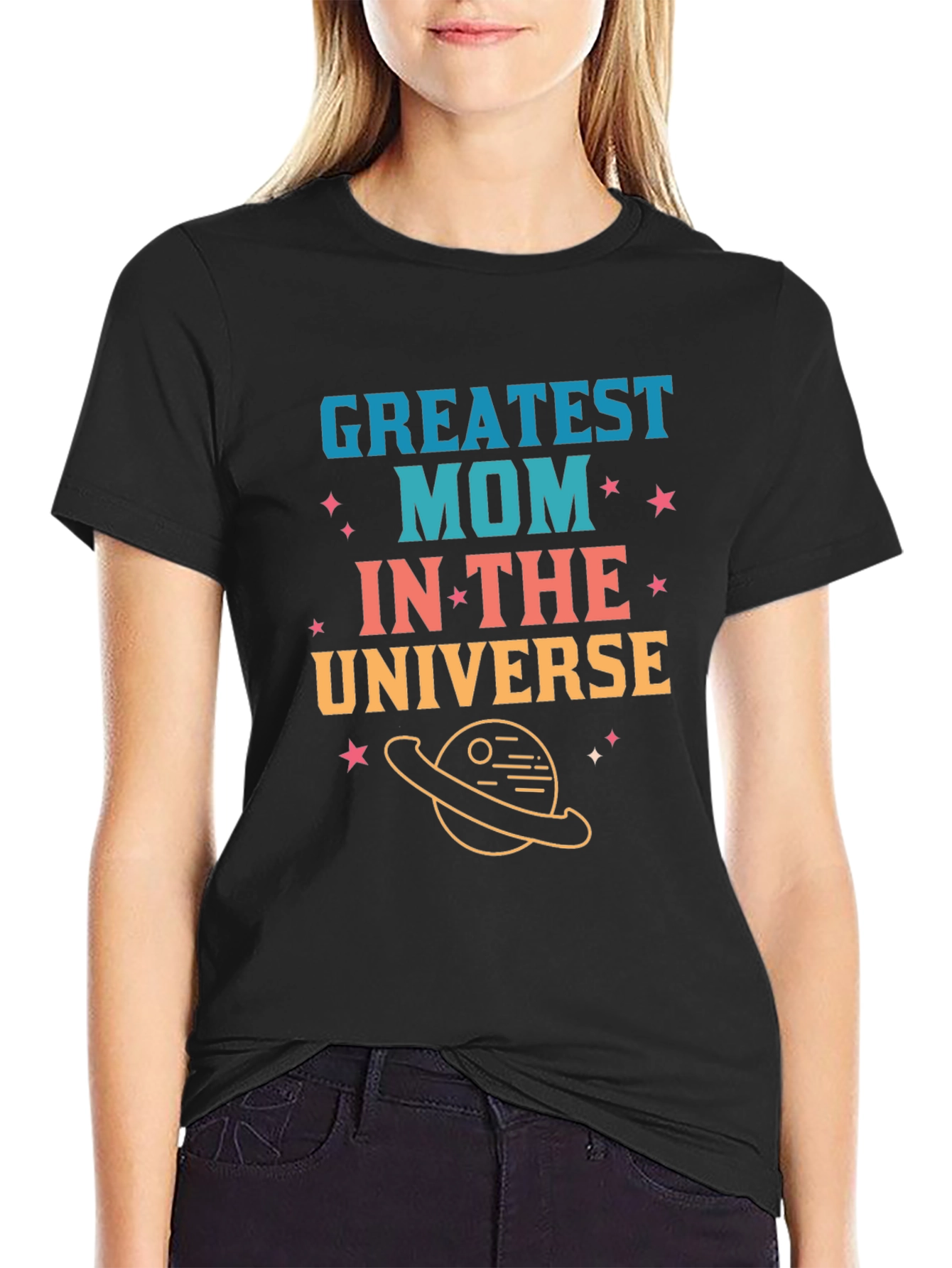 Greatest Mom in the Universe Graphic T-Shirt