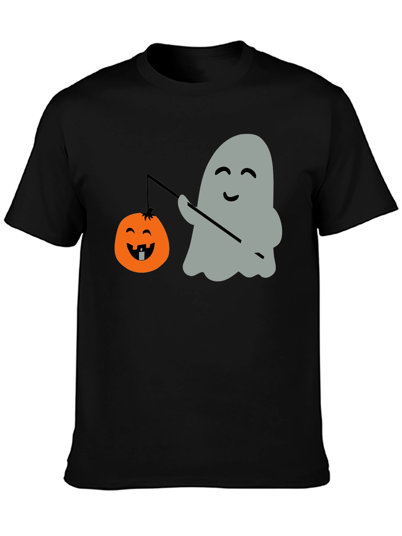 Ghost & Pumpkin Lantern Halloween T-Shirt