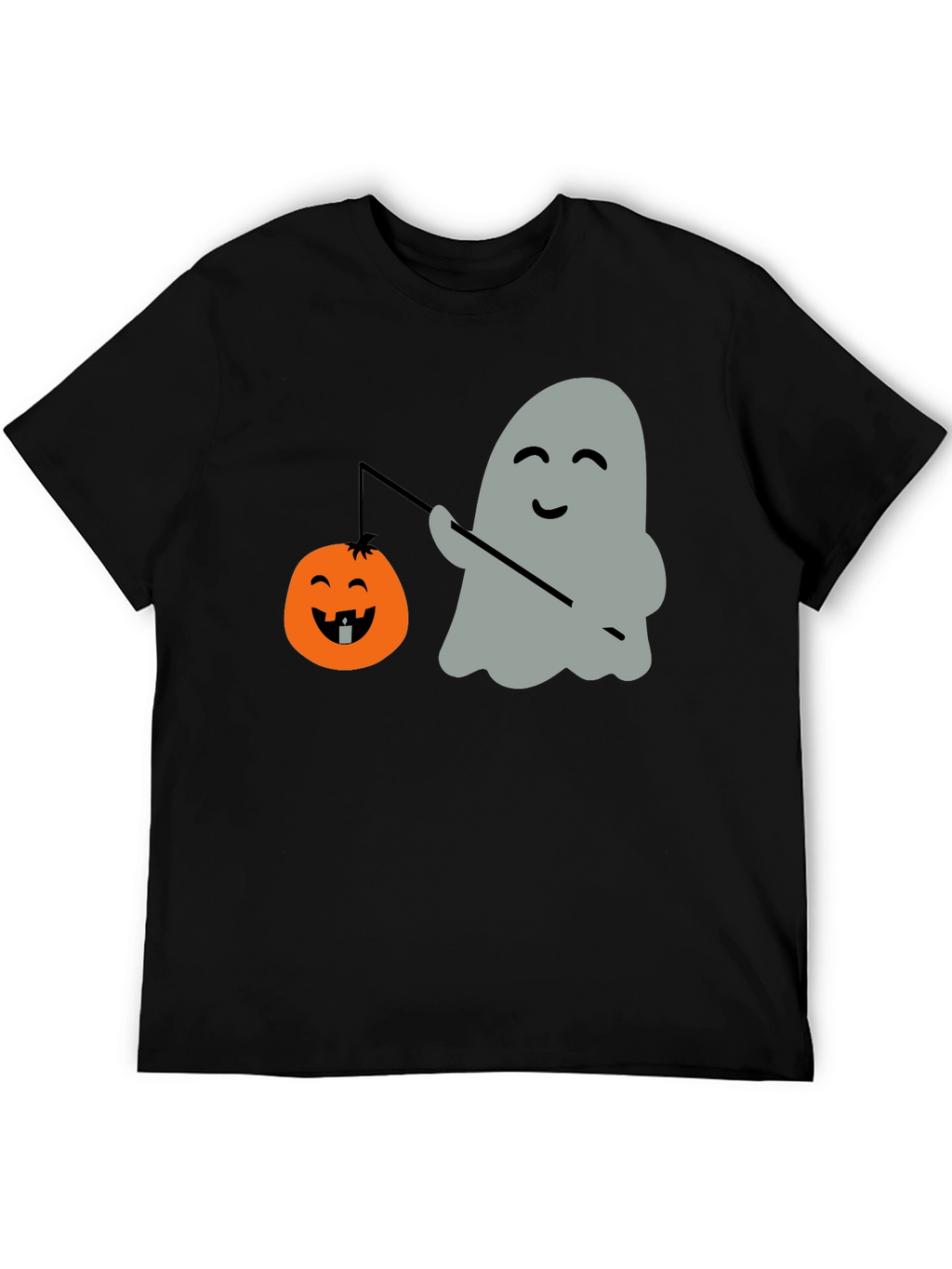 Ghost & Pumpkin Lantern Halloween T-Shirt