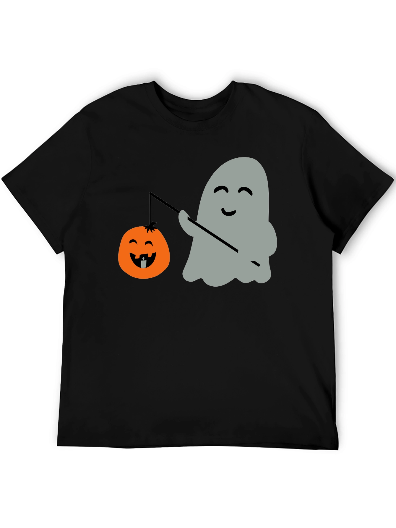 Ghost & Pumpkin Lantern Halloween T-Shirt
