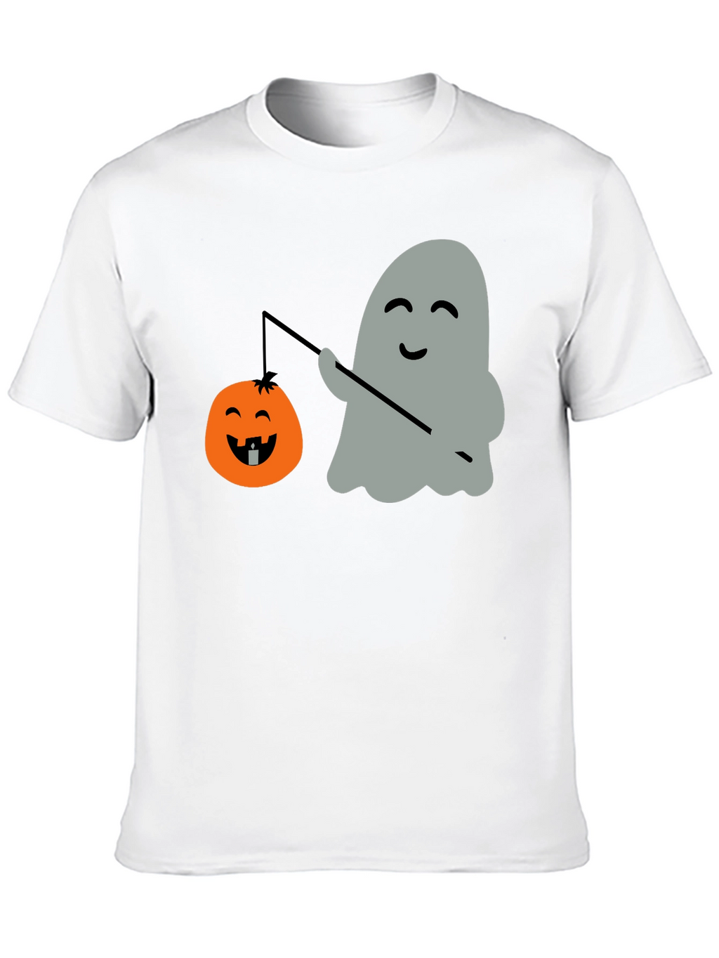 Ghost & Pumpkin Lantern Halloween T-Shirt