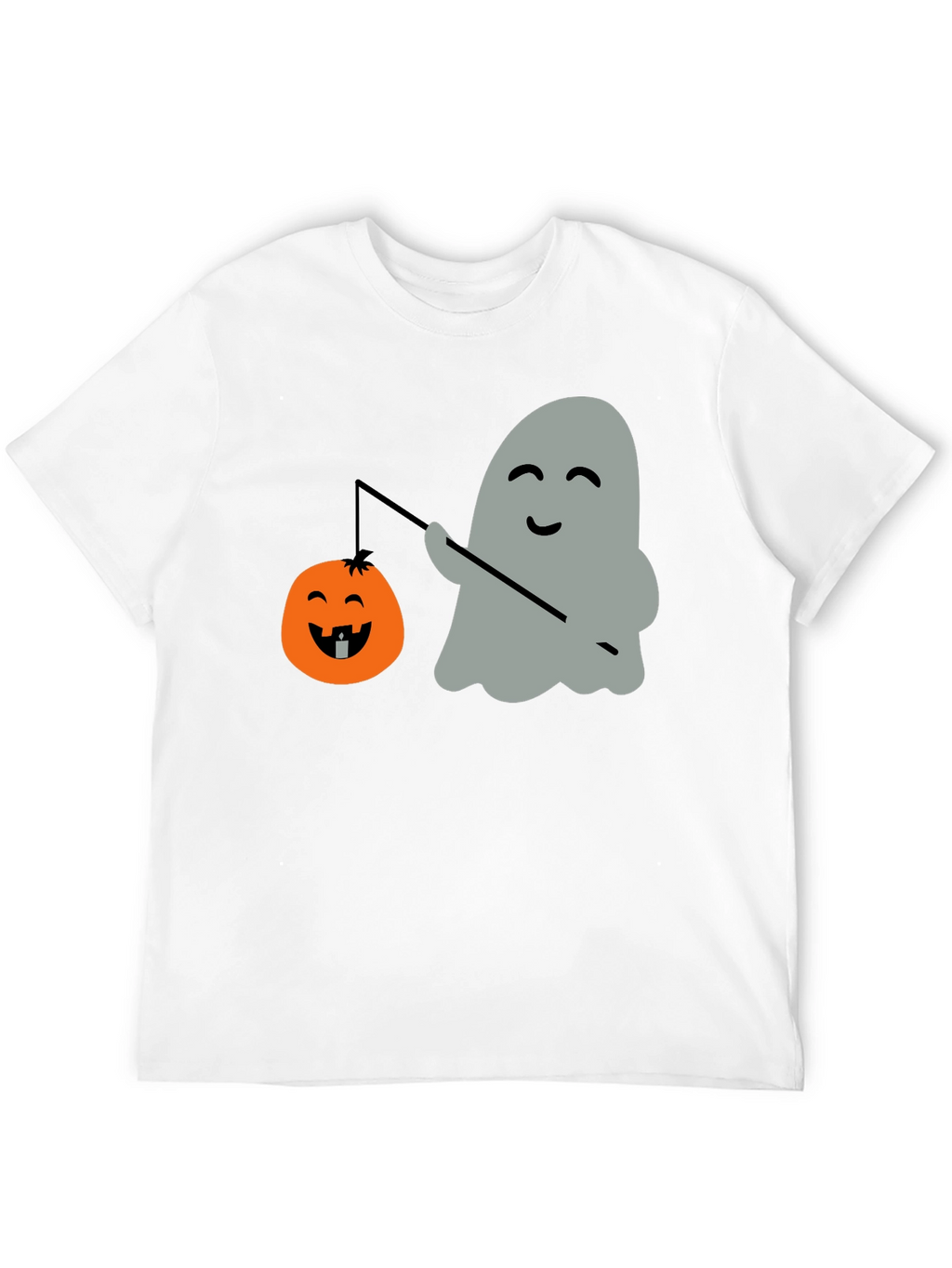 Ghost & Pumpkin Lantern Halloween T-Shirt