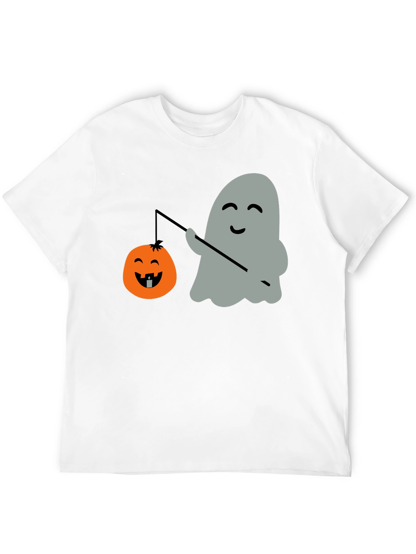 Ghost & Pumpkin Lantern Halloween T-Shirt