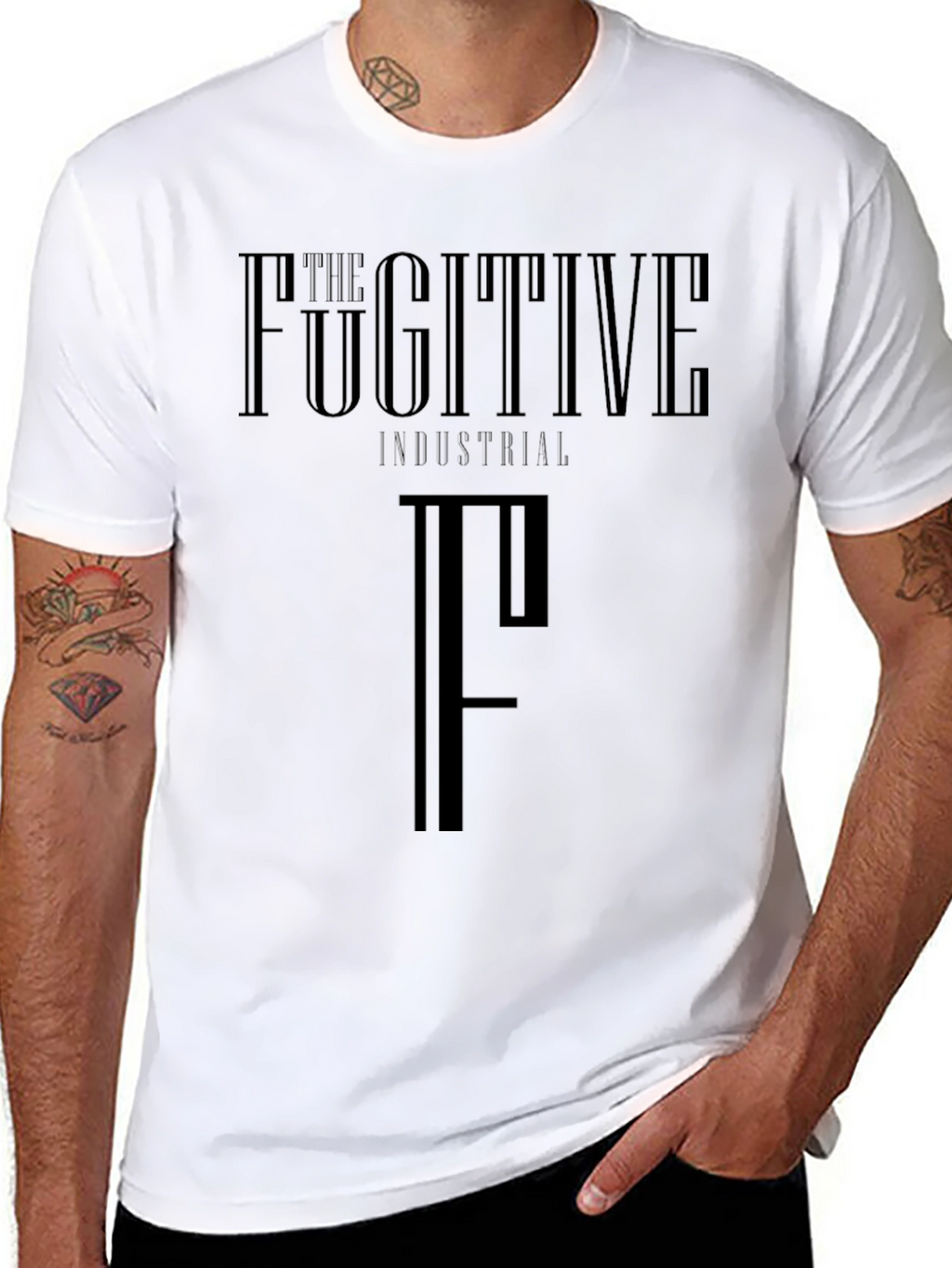 The Fugitive Industrial Black Graphic Tee