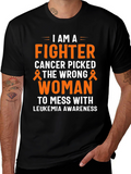 I Am A Fighter Leukemia Awareness T-Shirt